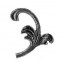 52.004.01 Decorative Garden Fence Cast Steel Flowers And Leaves