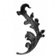 52.005 Decorative Garden Fence Cast Steel Flowers And Leaves