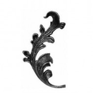 52.006 Decorative Garden Fence Cast Steel Flowers And Leaves