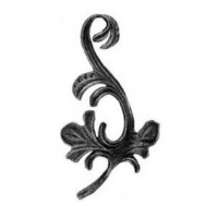 52.007 Decorative Garden Fence Cast Steel Flowers And Leaves