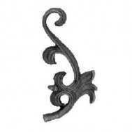 52.007.01 Decorative Garden Fence Cast Steel Flowers And Leaves