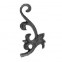 52.007.01 Decorative Garden Fence Cast Steel Flowers And Leaves