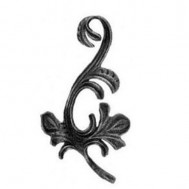 52.008 Decorative Garden Fence Cast Steel Flowers And Leaves