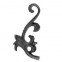 52.008.01 Decorative Garden Fence Cast Steel Flowers And Leaves
