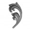 52.009 Decorative Garden Fence Cast Steel Flowers And Leaves