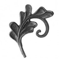 52.014 Decorative Garden Fence Cast Steel Flowers And Leaves