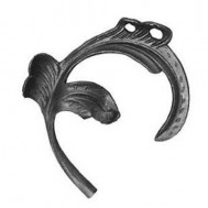 52.016 Decorative Garden Fence Cast Steel Flowers And Leaves