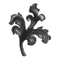 52.017 Decorative Garden Fence Cast Steel Flowers And Leaves