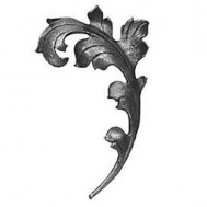 52.019 Decorative Garden Fence Cast Steel Flowers And Leaves