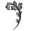 52.019 Decorative Garden Fence Cast Steel Flowers And Leaves