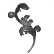 52.021 Decorative Garden Fence Cast Steel Flowers And Leaves