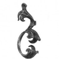52.023 Decorative Garden Fence Cast Steel Flowers And Leaves