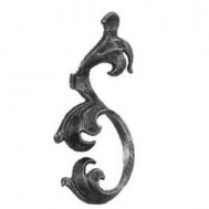 52.024 Decorative Garden Fence Cast Steel Flowers And Leaves