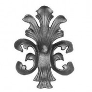 52.029 Decorative Garden Fence Cast Steel Flowers And Leaves