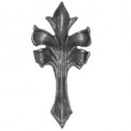 52.030 Decorative Garden Fence Cast Steel Flowers And Leaves
