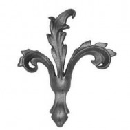 52.031 Decorative Garden Fence Cast Steel Flowers And Leaves