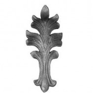 52.032 Decorative Garden Fence Cast Steel Flowers And Leaves
