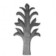 52.033 Decorative Garden Fence Cast Steel Flowers And Leaves