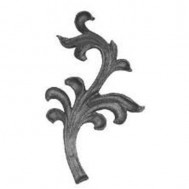 52.035 Decorative Garden Fence Cast Steel Flowers And Leaves