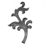 52.036 Decorative Garden Fence Cast Steel Flowers And Leaves