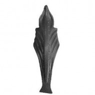 52.043.01 Decorative Garden Fence Cast Steel Flowers And Leaves