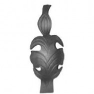 52.044.01 Decorative Garden Fence Cast Steel Flowers And Leaves