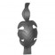 52.044.01 Decorative Garden Fence Cast Steel Flowers And Leaves