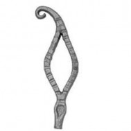 52.048 Decorative Garden Fence Cast Steel Flowers And Leaves