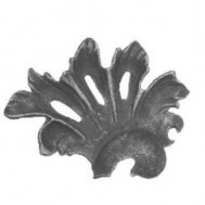 52.052 Decorative Garden Fence Cast Steel Flowers And Leaves