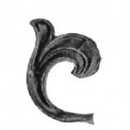 52.056 Decorative Garden Fence Cast Steel Flowers And Leaves
