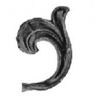 52.057 Decorative Garden Fence Cast Steel Flowers And Leaves