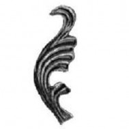52.062.02 Decorative Garden Fence Cast Steel Flowers And Leaves