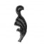 52.063 Decorative Garden Fence Cast Steel Flowers And Leaves