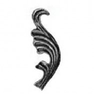 52.063.02 Decorative Garden Fence Cast Steel Flowers And Leaves