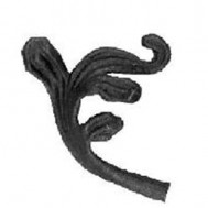 52.066 Decorative Garden Fence Cast Steel Flowers And Leaves