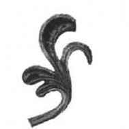52.068 Decorative Garden Fence Cast Steel Flowers And Leaves