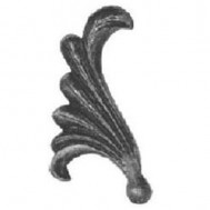 52.072 Decorative Garden Fence Cast Steel Flowers And Leaves