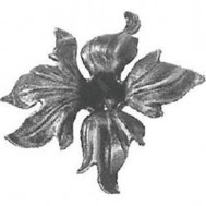52.130 Decorative Garden Fence Cast Steel Flowers And Leaves