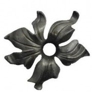 52.130.01 Decorative Garden Fence Cast Steel Flowers And Leaves