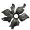 52.130.01 Decorative Garden Fence Cast Steel Flowers And Leaves