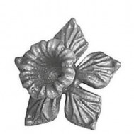 52.131 Decorative Garden Fence Cast Steel Flowers And Leaves