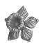 52.131 Decorative Garden Fence Cast Steel Flowers And Leaves