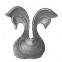 52.135 Decorative Garden Fence Cast Steel Flowers And Leaves