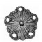 52.136 Decorative Garden Fence Cast Steel Flowers And Leaves