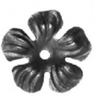 52.137 Decorative Garden Fence Cast Steel Flowers And Leaves