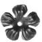 52.137 Decorative Garden Fence Cast Steel Flowers And Leaves