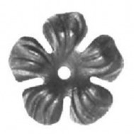 52.138 Decorative Garden Fence Cast Steel Flowers And Leaves
