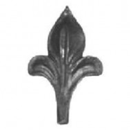 52.140 Decorative Garden Fence Cast Steel Flowers And Leaves