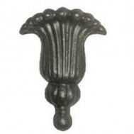 52.141 Decorative Garden Fence Cast Steel Flowers And Leaves