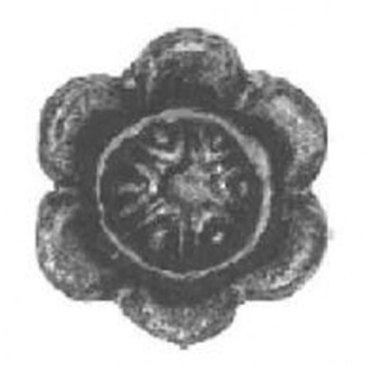 52.142 Decorative Garden Fence Cast Steel Flowers And Leaves